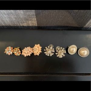 Statement stud earrings. Lot of 4